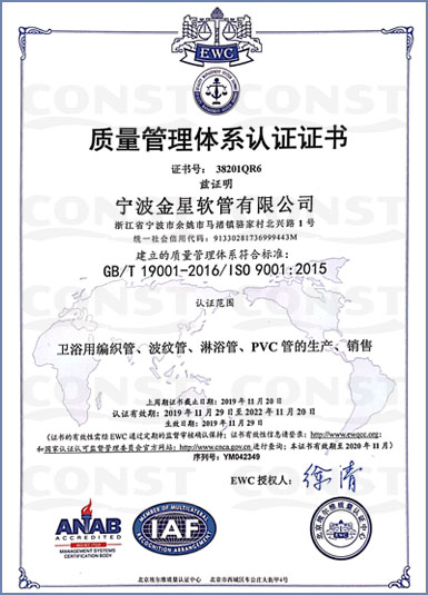 ISO9001:2015质量管理体系认证(中文版)